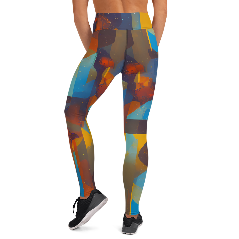 Yoga Leggings - Cubist Dusk