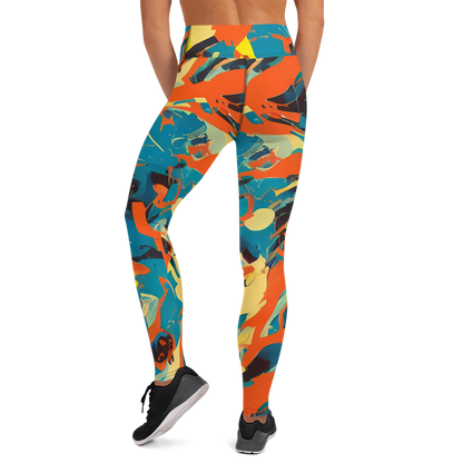 Yoga Leggings - Abstract Tango