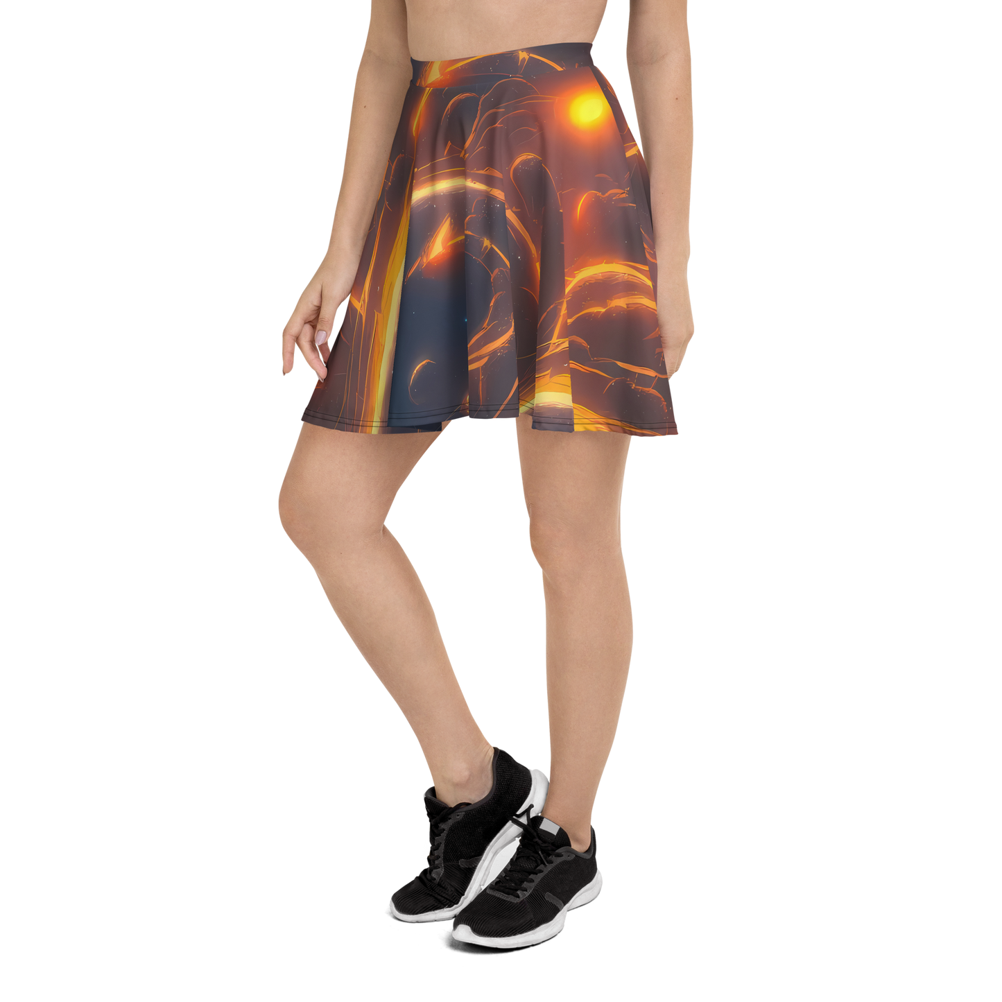 Skater Skirt - Inferno Spirals