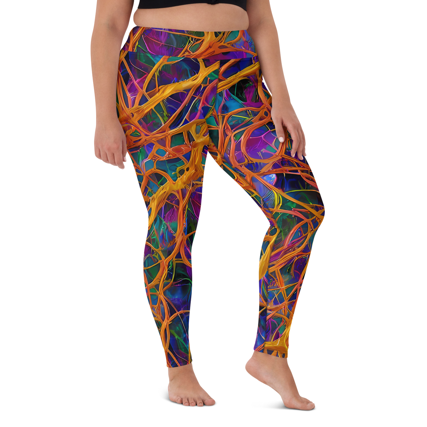 Yoga Leggings - Spectral Weave