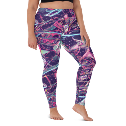 Yoga Leggings - Neo-Tokyo Twirl