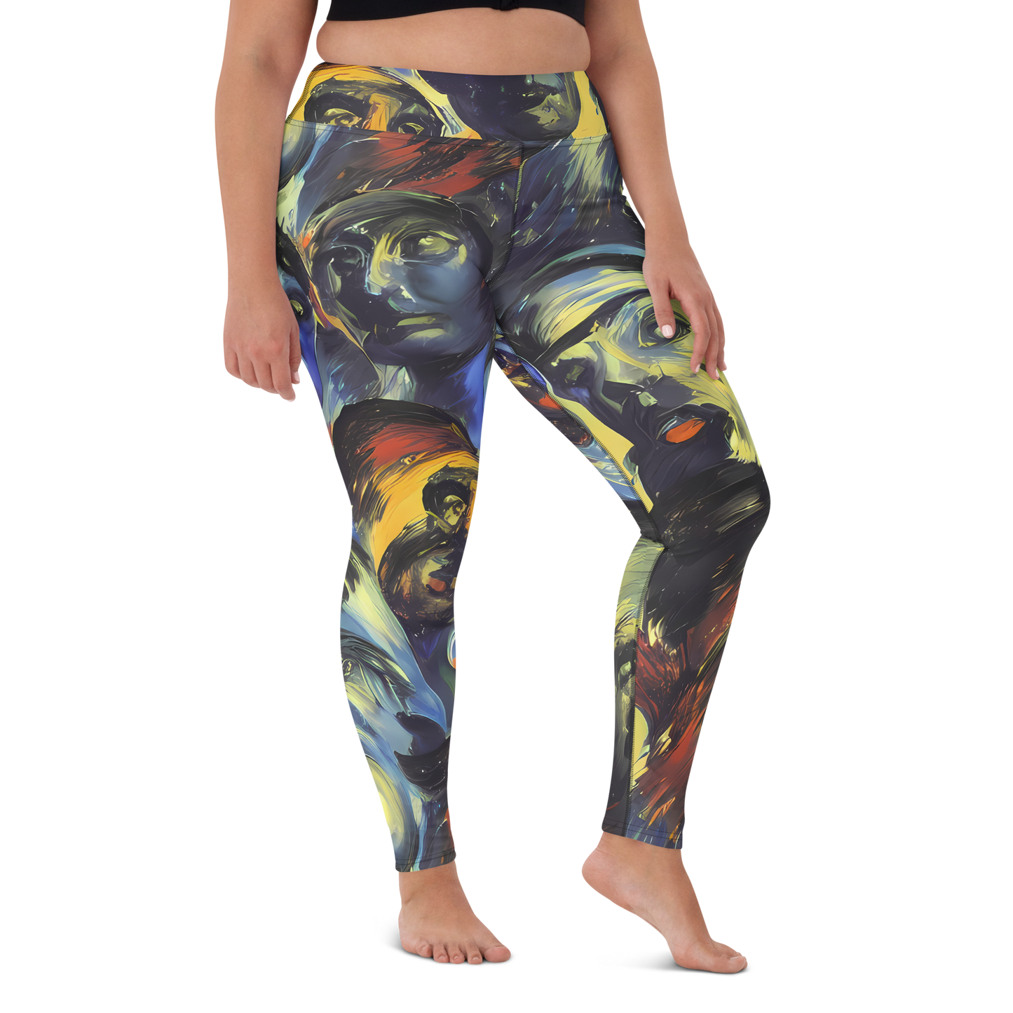 Yoga Leggings - Cosmic Visages