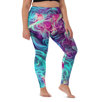 Yoga Leggings - Galactic Bloom