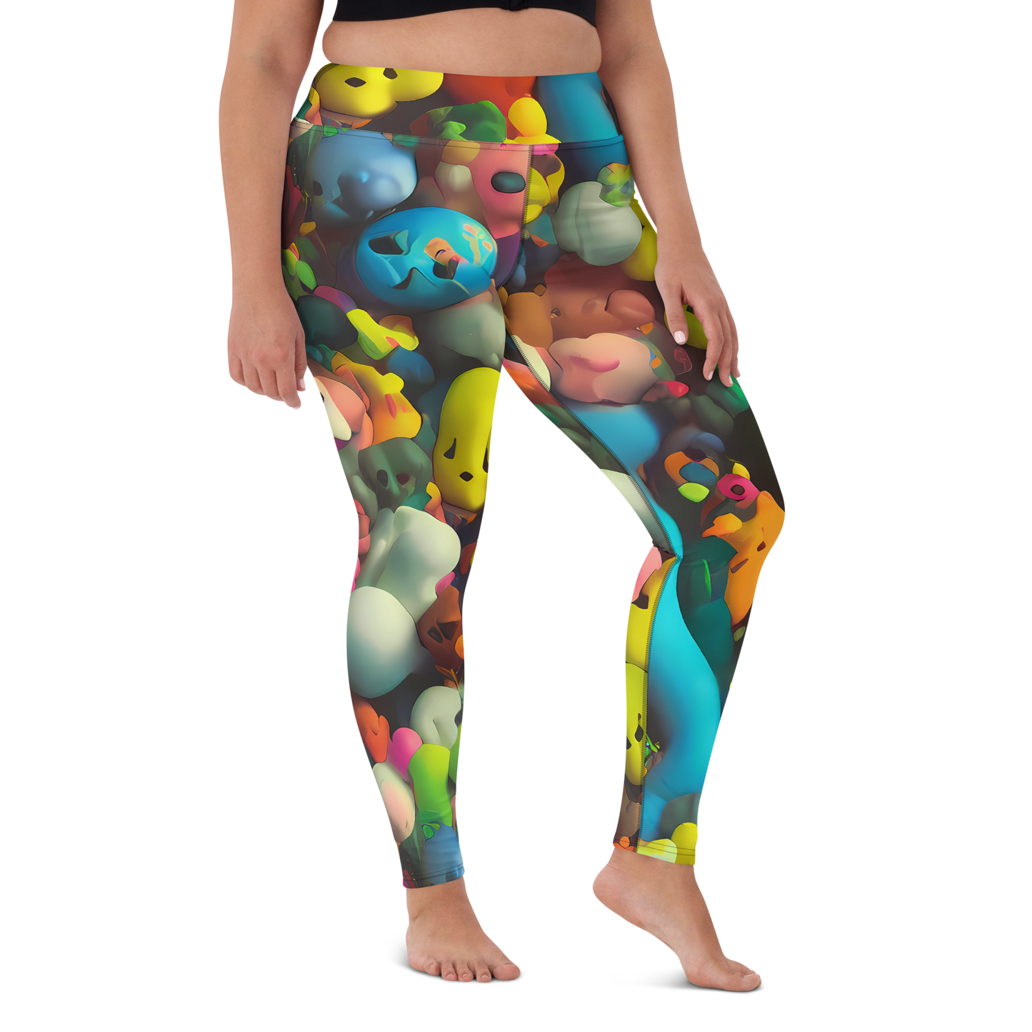 Yoga Leggings - Bubble Pop Art