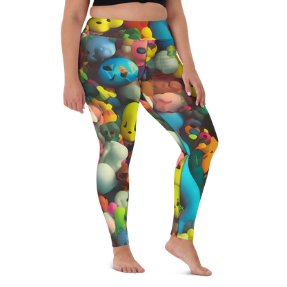 Yoga Leggings - Bubble Pop Art