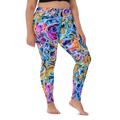 Yoga Leggings - Rococo Vortex