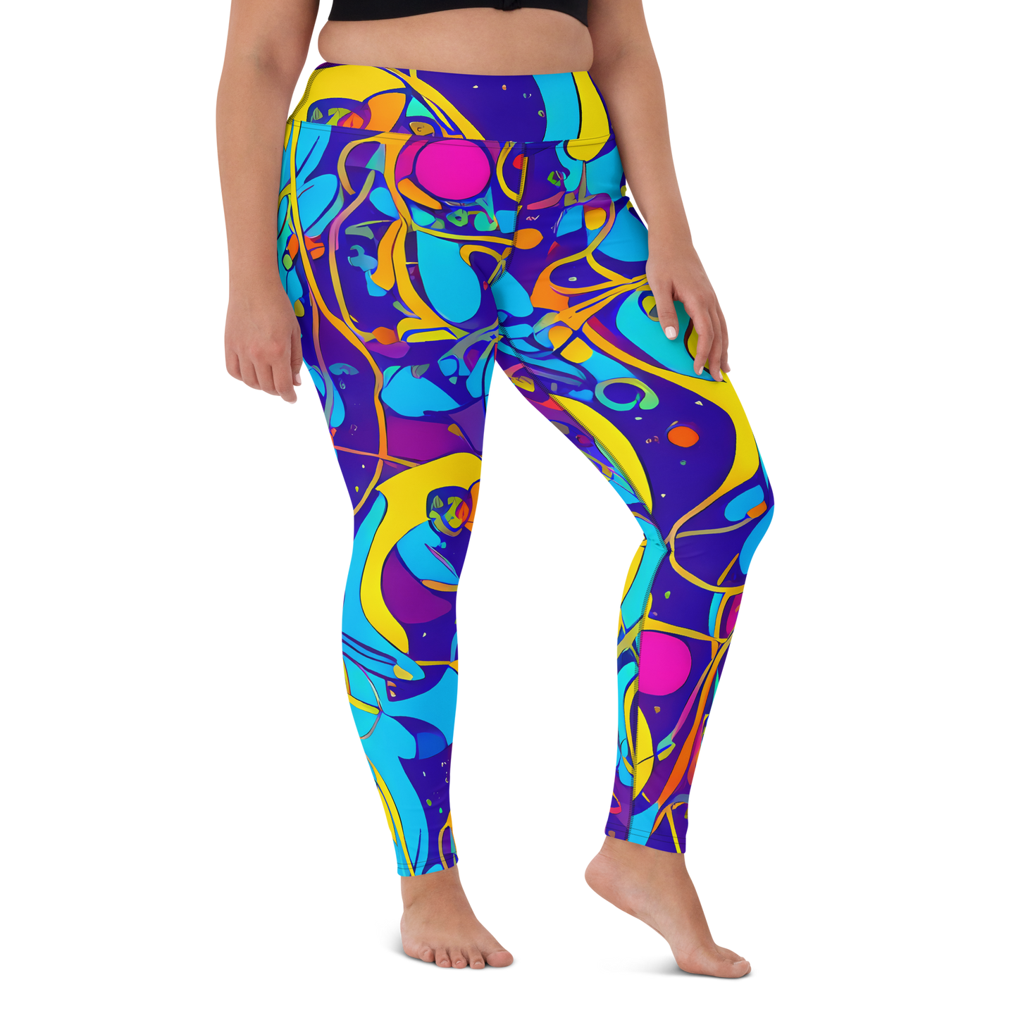 Yoga Leggings - Spectral Tangle