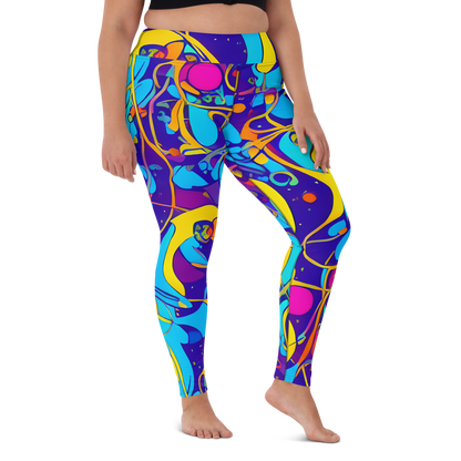 Yoga Leggings - Spectral Tangle