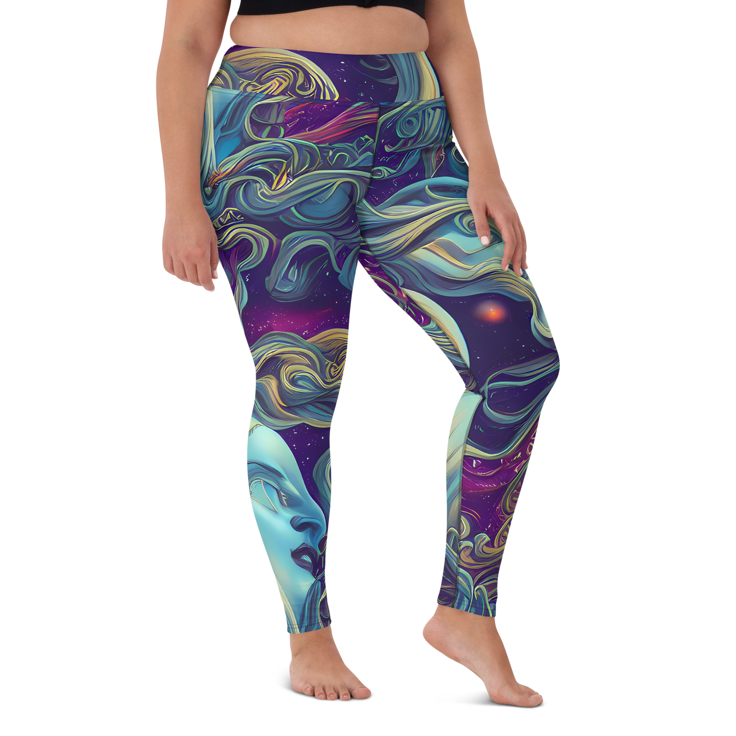 Yoga Leggings - Stellar Waves