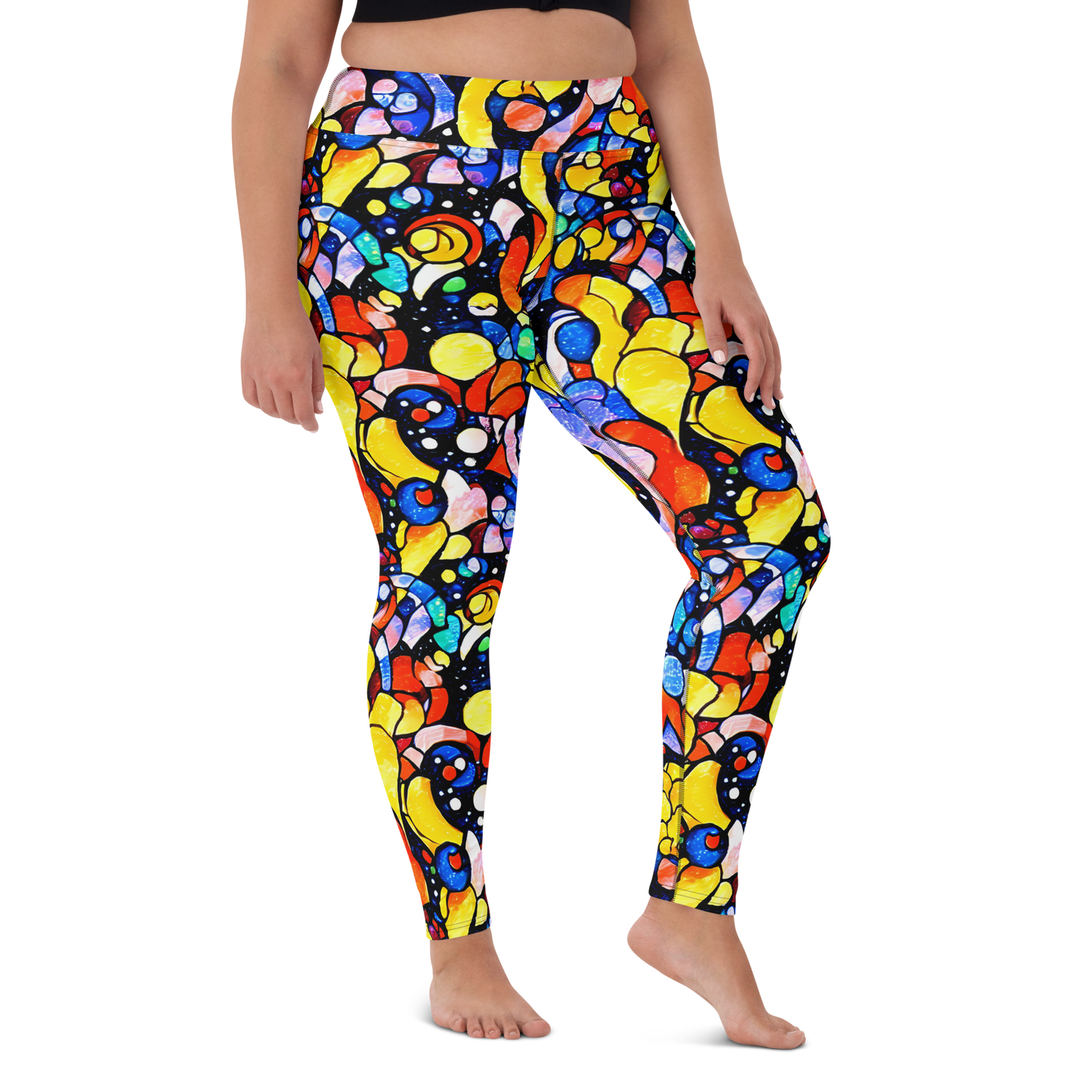 Yoga Leggings - Supernova Symphony