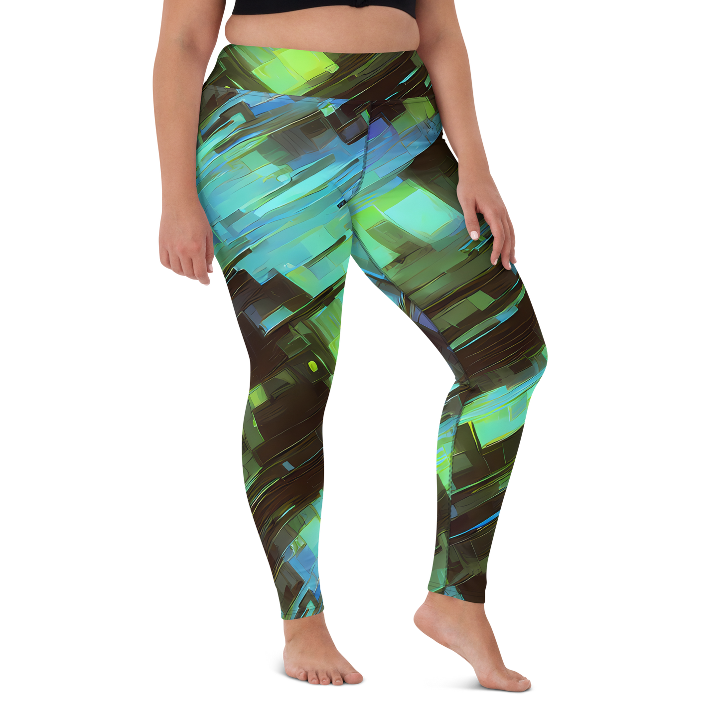 Yoga Leggings - Cyber Shard