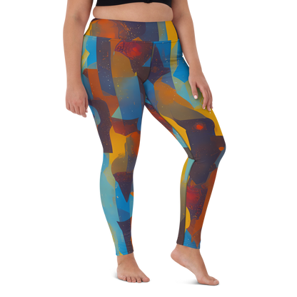 Yoga Leggings - Cubist Dusk