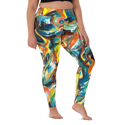 Yoga Leggings - Chromatic Vortex