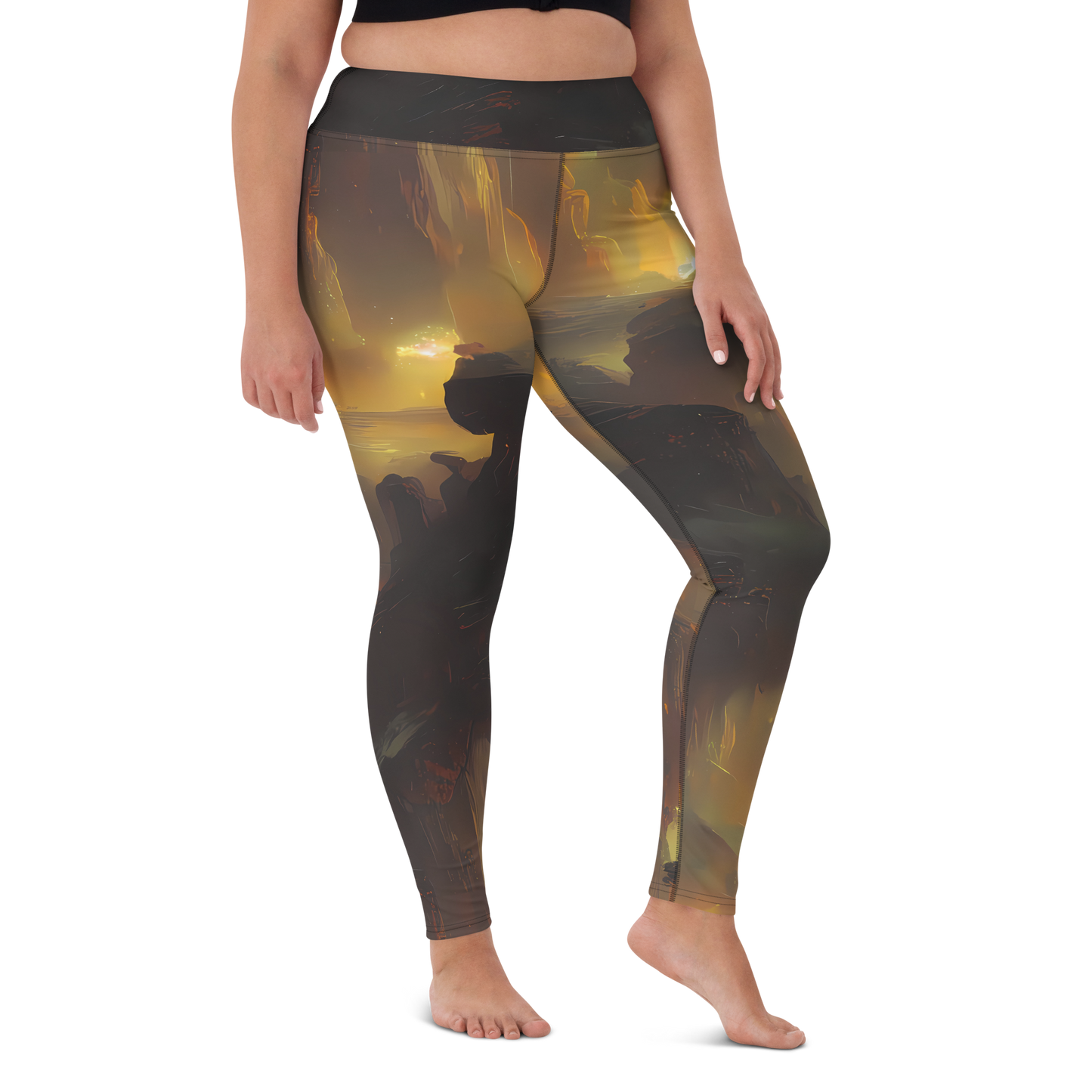 Yoga Leggings - Solar Torrent