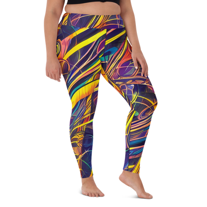 Yoga Leggings - Vector Rhapsody