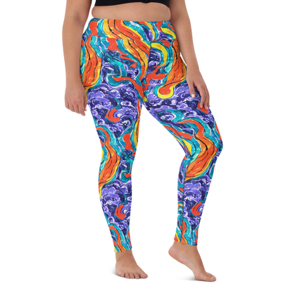 Yoga Leggings - Galactic Waves