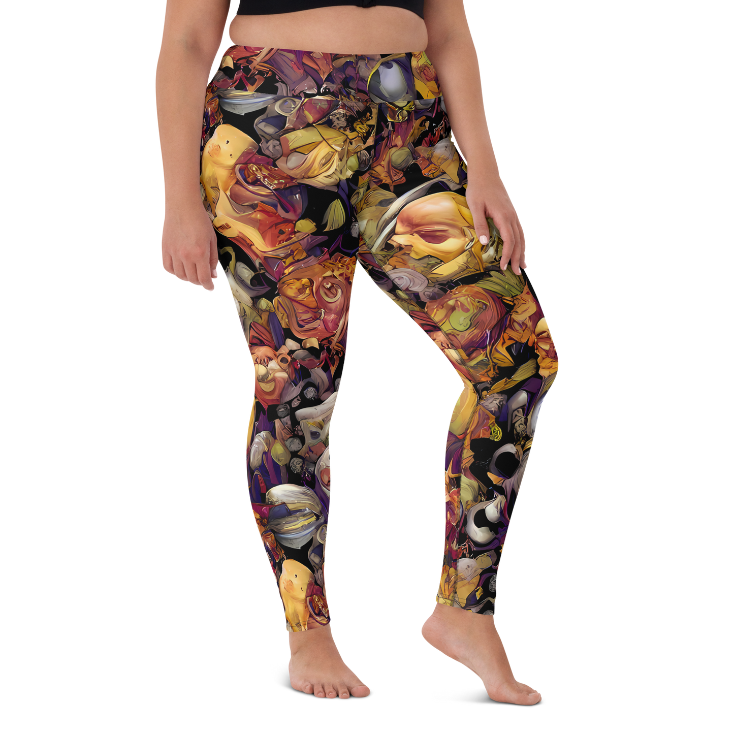 Yoga Leggings - Arcimboldo Abundance