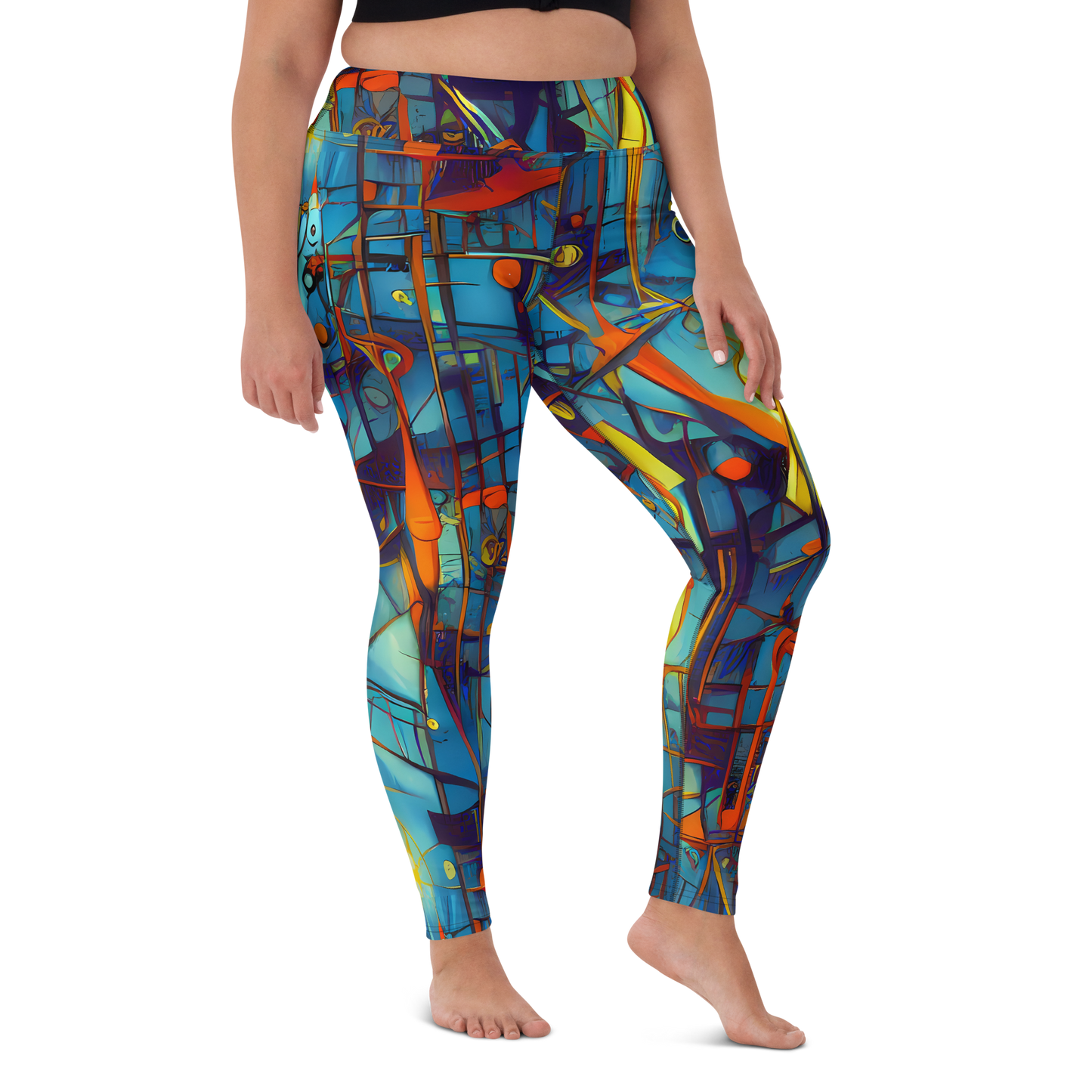 Yoga Leggings - Abstract Eddy