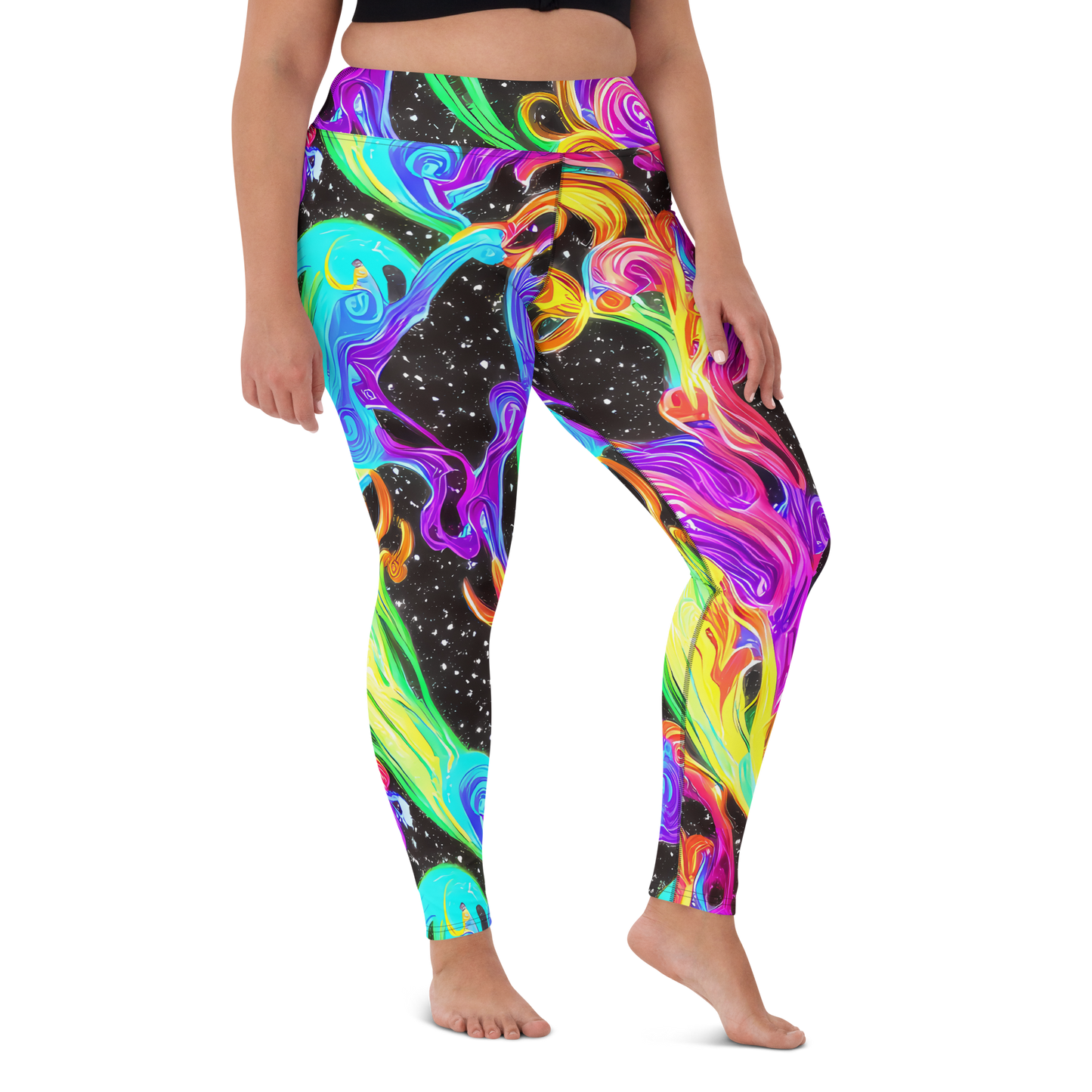 Yoga Leggings - Yuan Whirls