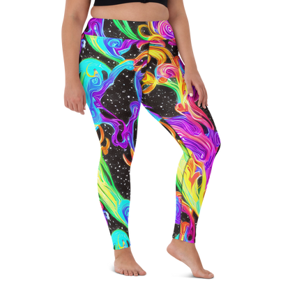 Yoga Leggings - Yuan Whirls