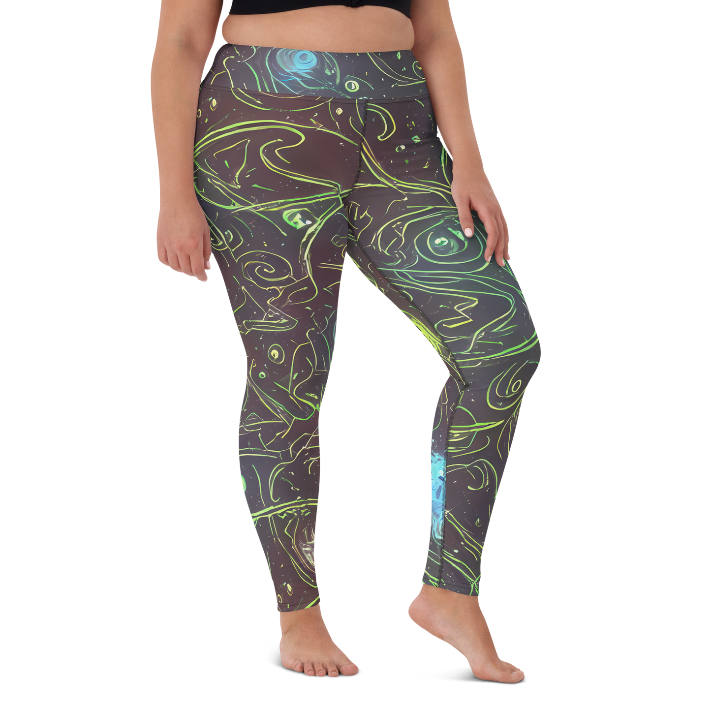 Yoga Leggings - Starfield Scrolls