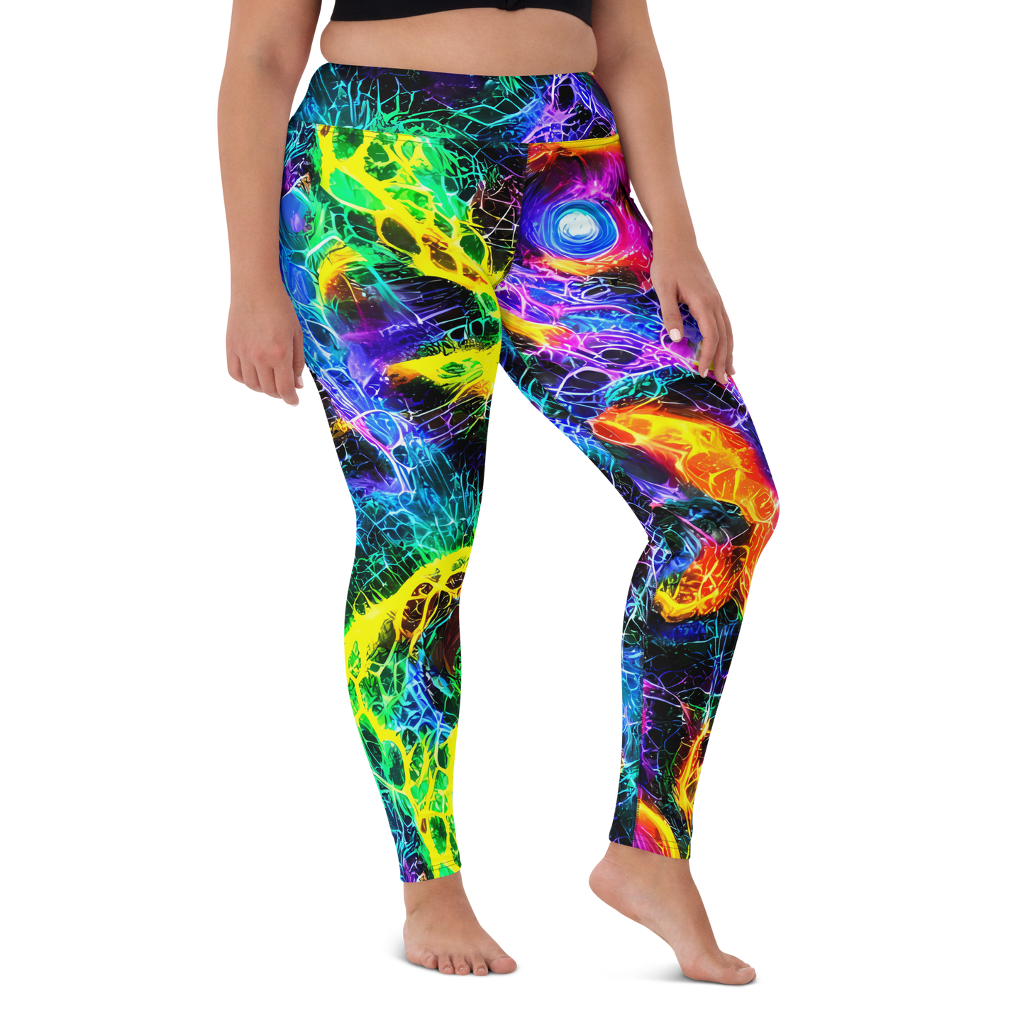 Yoga Leggings - Vivid Veil