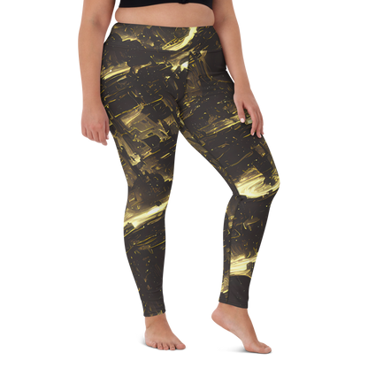 Yoga Leggings - Oceanic Echo