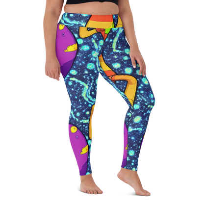 Yoga Leggings - Cosmic Siblings