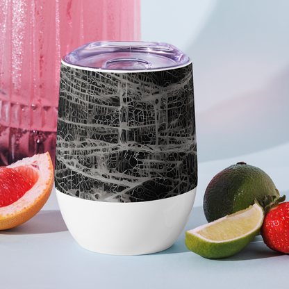 Wine Tumbler - Monochrome Mesh