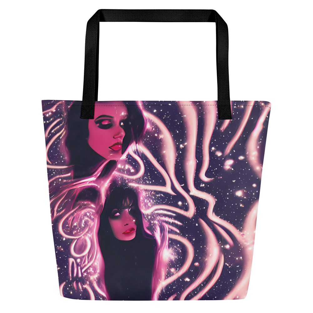 Large Tote Bag w/ Pocket - Stardust Siren