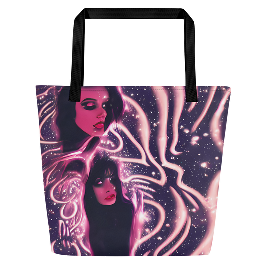 Large Tote Bag w/ Pocket - Stardust Siren