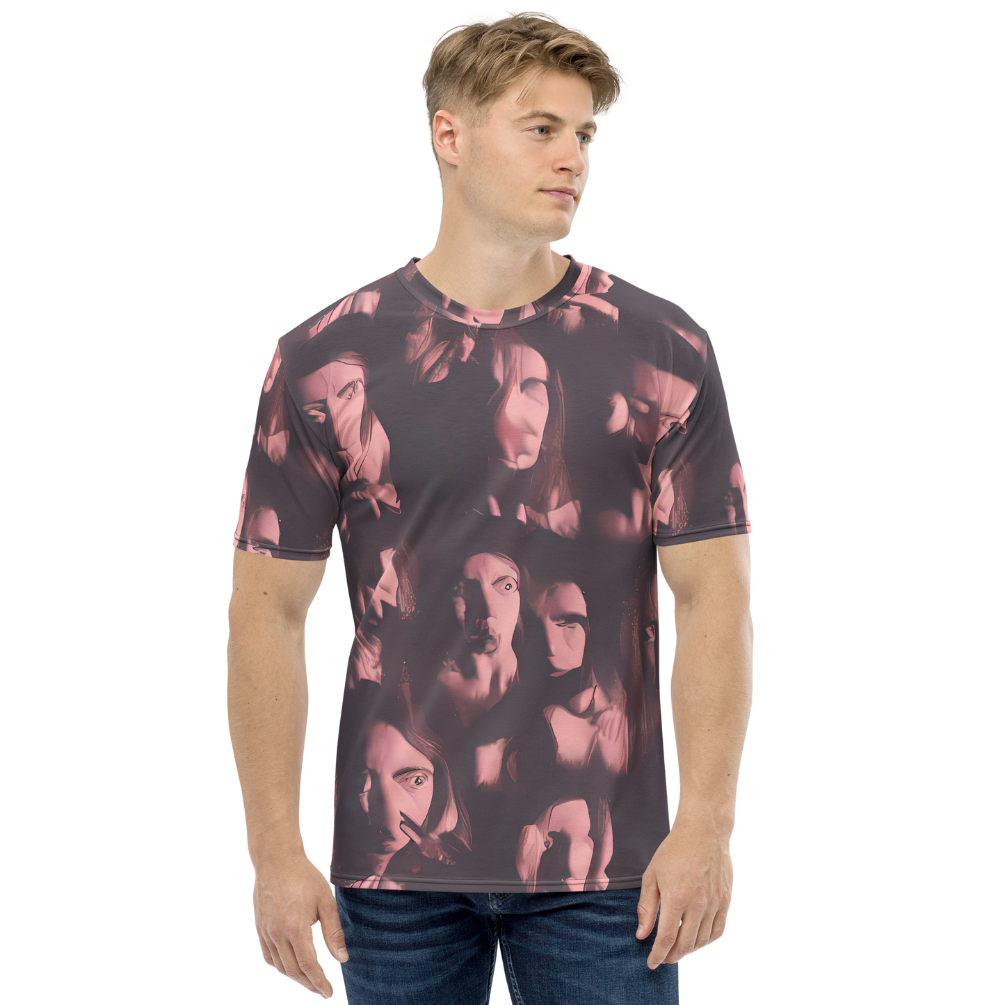 Men's Crew Neck T-Shirt - Portrait Whispers