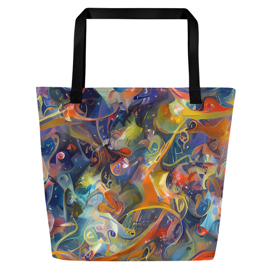 Large Tote Bag w/ Pocket - Spectral Swathe