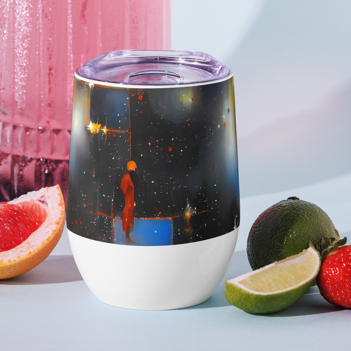 Wine Tumbler - Monet's Matrix