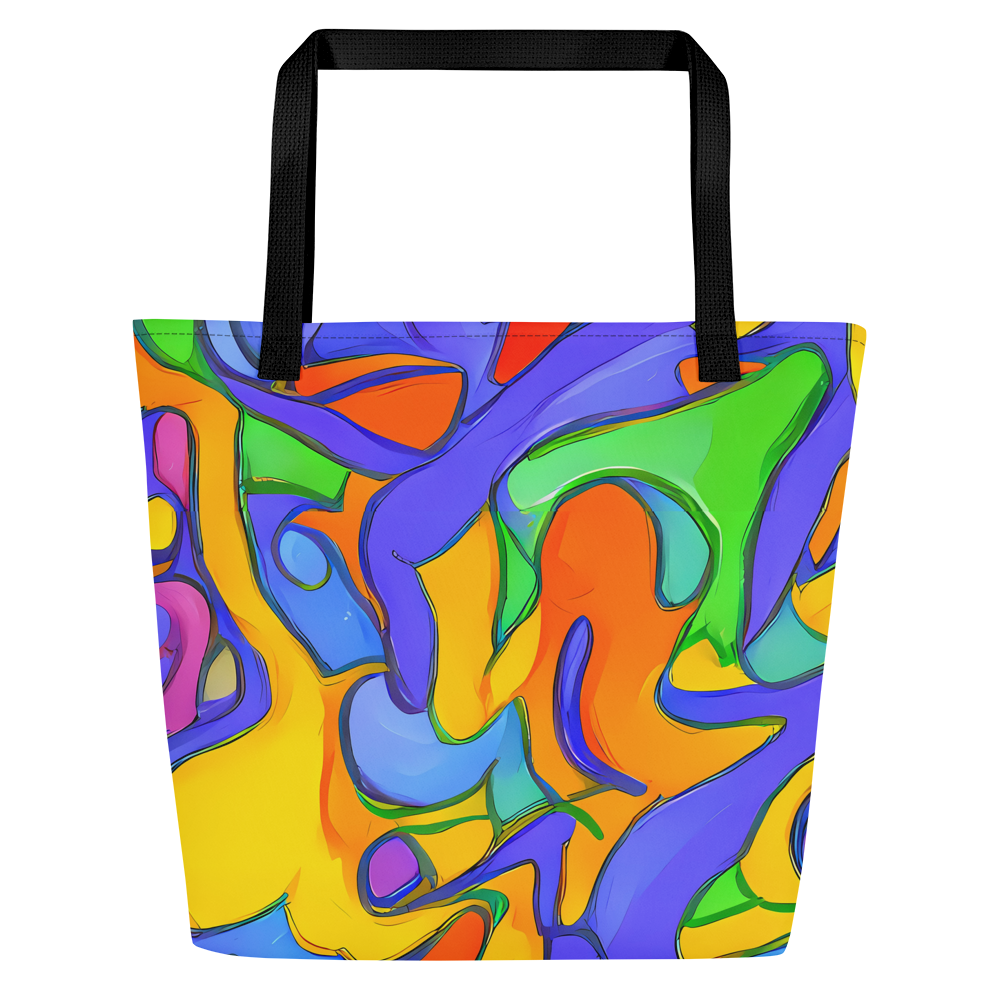 Large Tote Bag w/ Pocket - Joffe Swirl