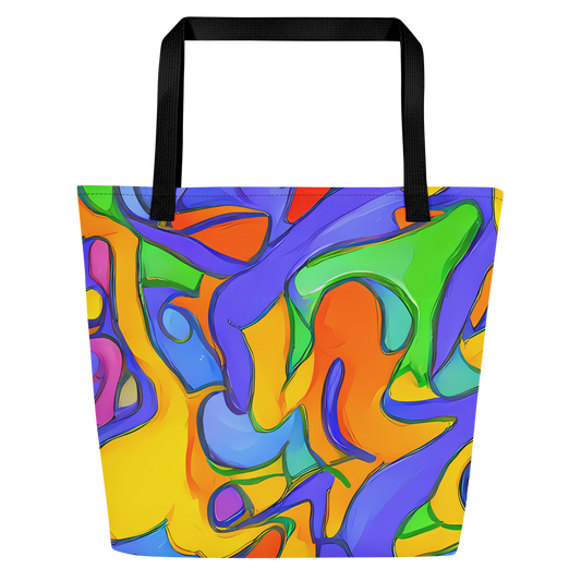 Large Tote Bag w/ Pocket - Joffe Swirl