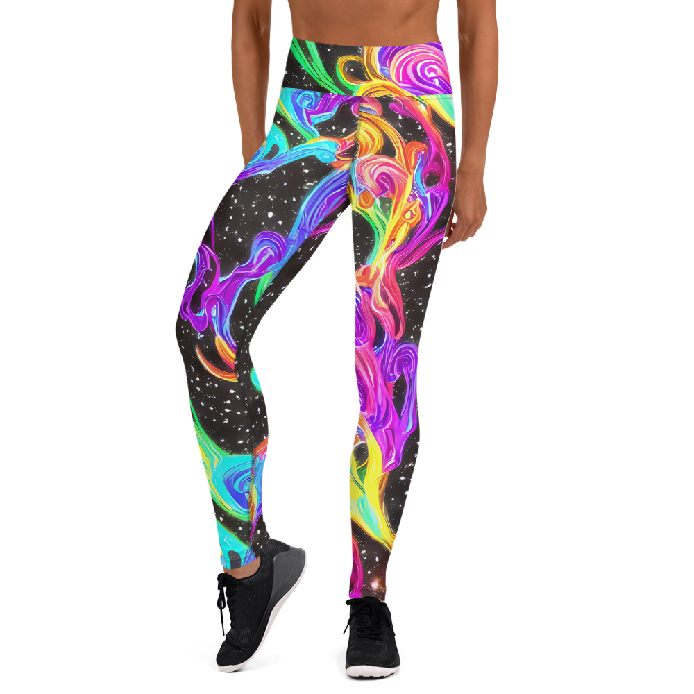 Yoga Leggings - Yuan Whirls