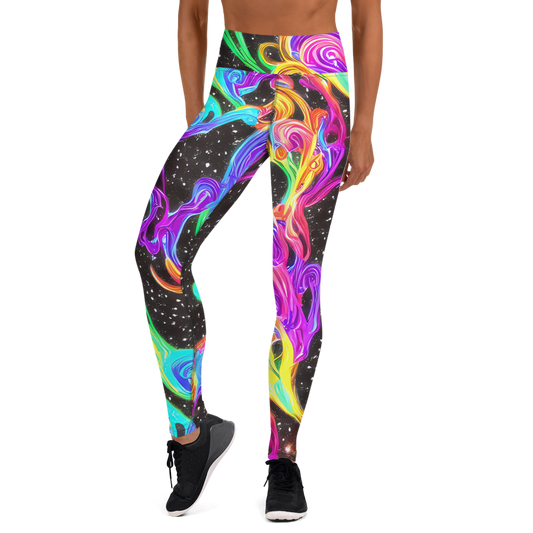 Yoga Leggings - Yuan Whirls