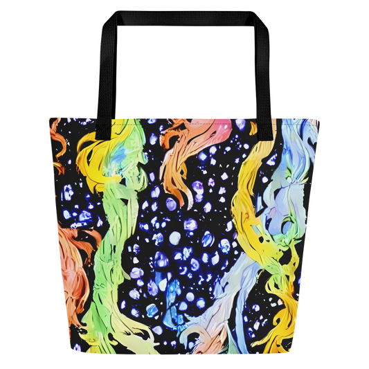 Large Tote Bag w/ Pocket - Celestial Serenade