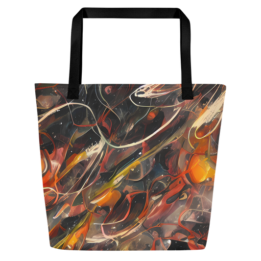 Large Tote Bag w/ Pocket - Temporal Vortex