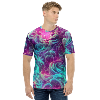 Men's Crew Neck T-Shirt - Galactic Bloom