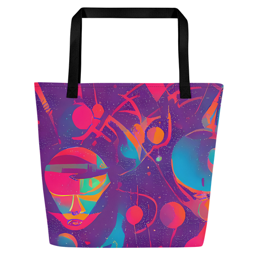 Large Tote Bag w/ Pocket - Spheric Rhapsody