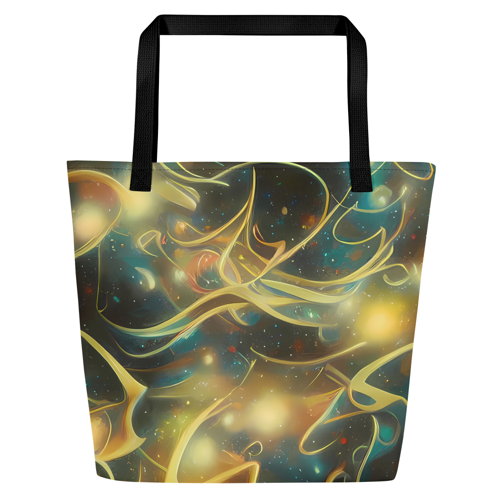 Large Tote Bag w/ Pocket - Whispering Galaxies