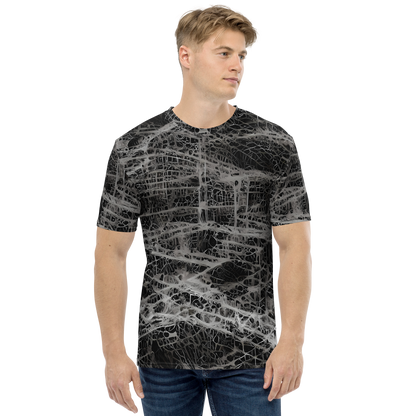 Men's Crew Neck T-Shirt - Monochrome Mesh