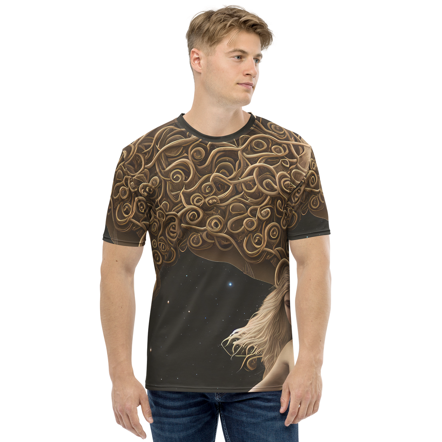 Men's Crew Neck T-Shirt - Ether Whorls