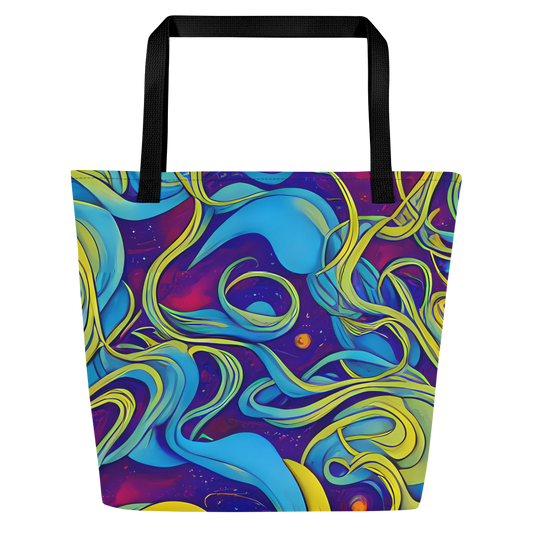 Large Tote Bag w/ Pocket - Stellar Swirls