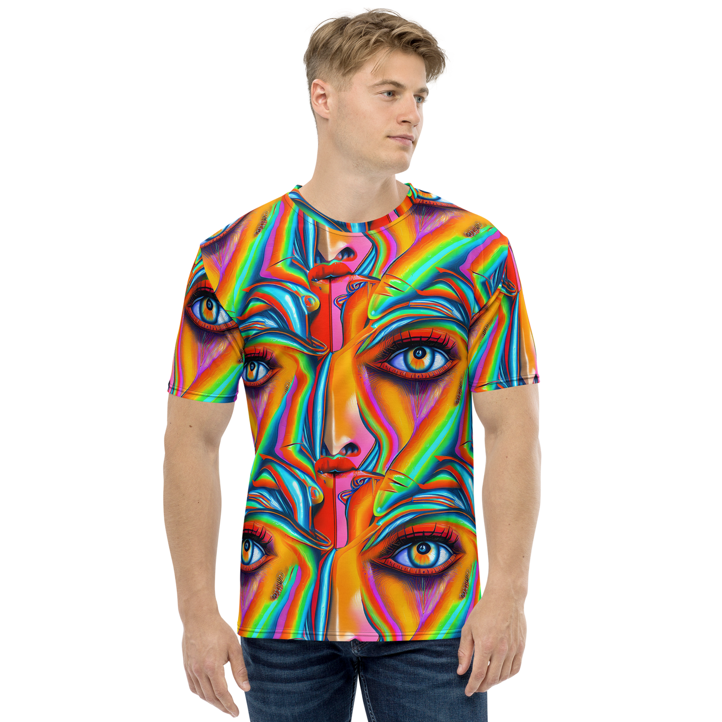 Men's Crew Neck T-Shirt - Kaleidovisions