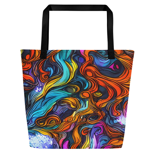 Large Tote Bag w/ Pocket - Guiard's Whirl