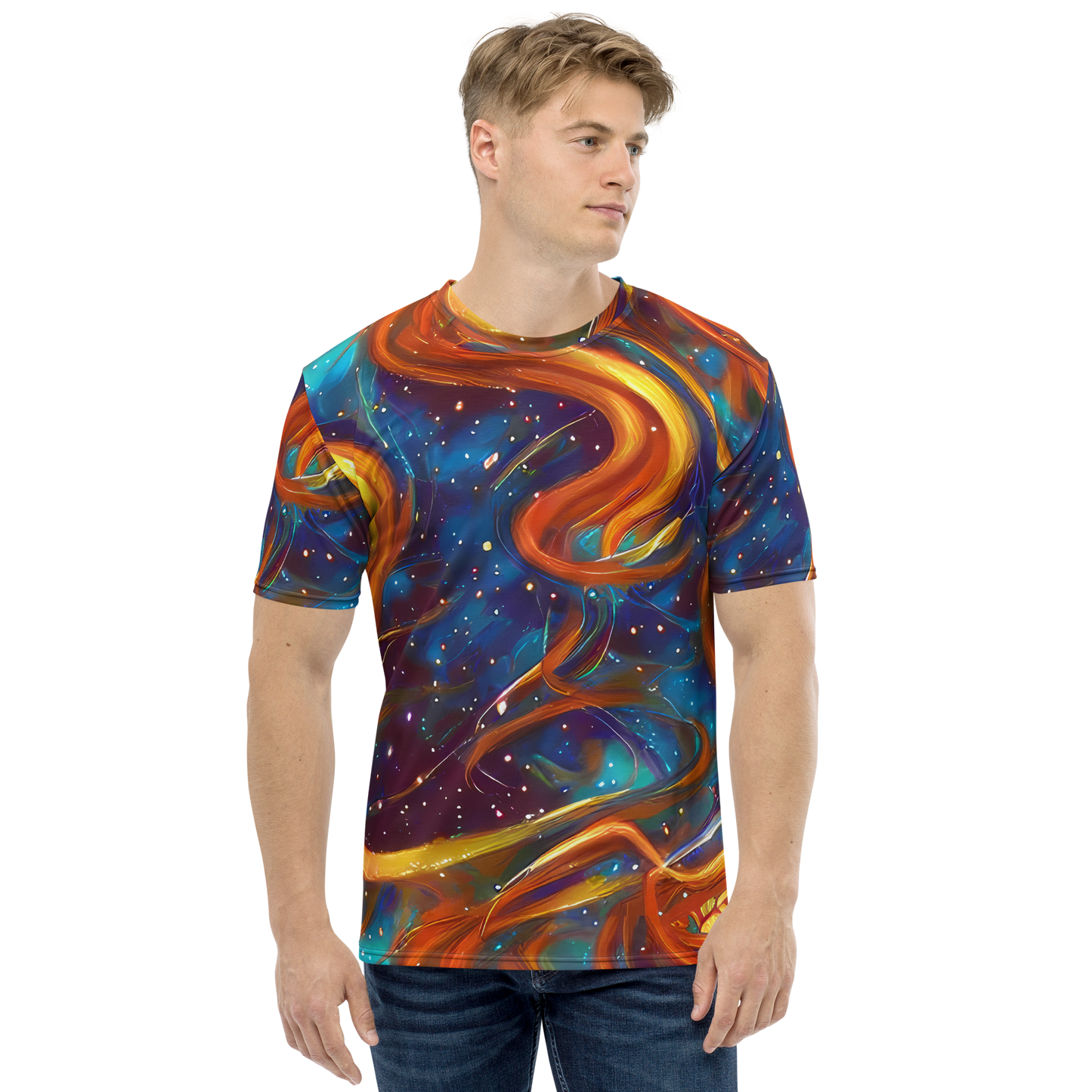 Men's Crew Neck T-Shirt - Perez Whirl