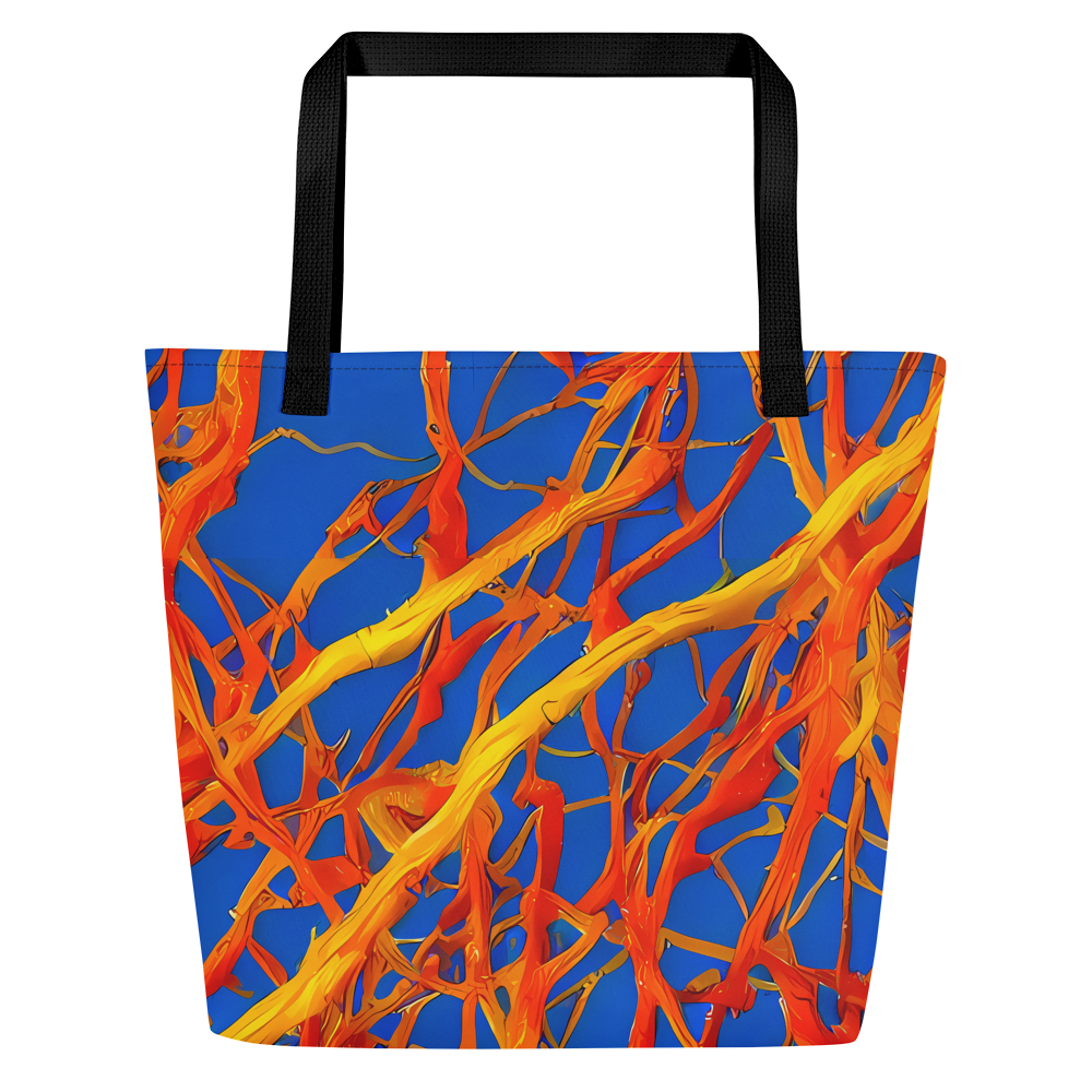 Large Tote Bag w/ Pocket - Vivid Plexus